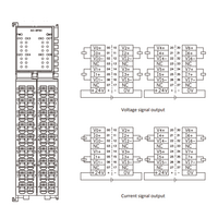 FX20-AO-BF60 ELCO IP20 MODULAR I/O SYSTEM, FX20-SUBMODULE, ANALOG OUTPUT MODULE, 8-CHANNEL, VOLTAGE/CURRENT TYPES, DIN 35 MM RAIL INSTALLATION